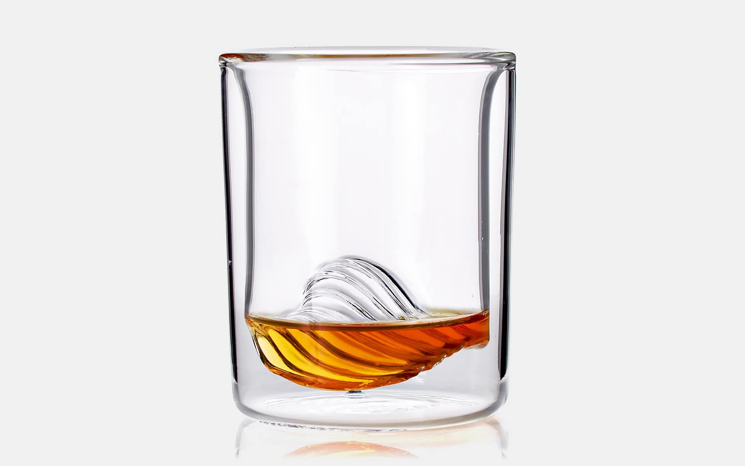 Whiskey Peaks Wave Glasses